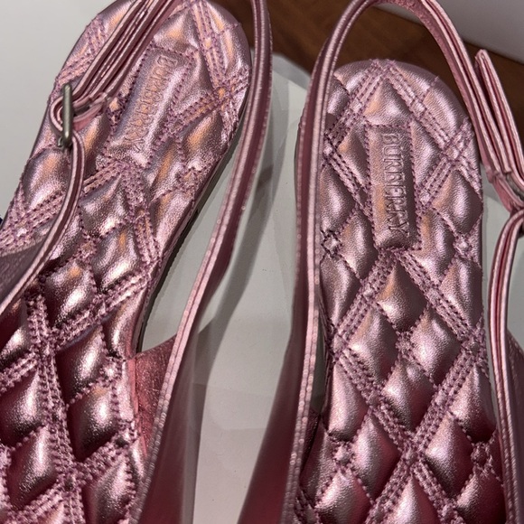 BURBERRY
Leather Baby Slingback Ballerinas In Flash